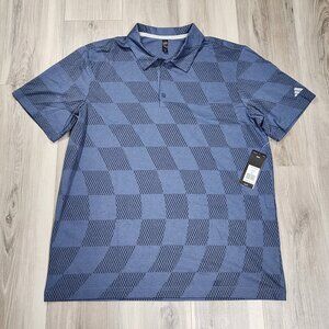 Adidas Polo Men's XL Ink Wavy Short Sleeve New